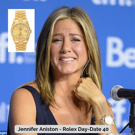 jennifer aniston rolex daytona|celebrities wearing Rolex watches.